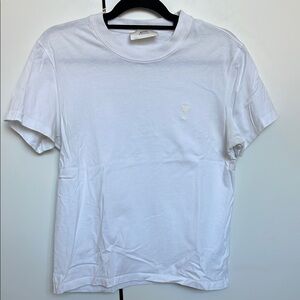 Ami White Classic Short Sleeve Tee